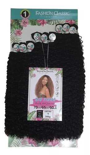 LINDONA 70cm FASHION CLASSIC Cabelo Cacheado Cacho Fechado Bio Fibra Bio  Vegetal.