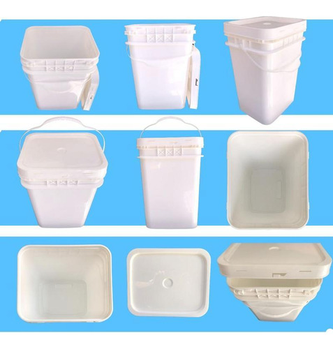 Balde 20l C/ Tampa Lacre - Alça Plástica - 100% Bpa Free