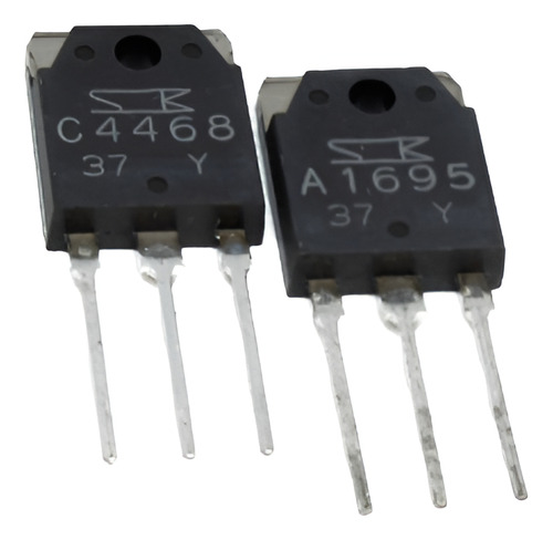 Par De Transistores Pnp 140v 10a 2sa 1695+2sc4468 Sanken