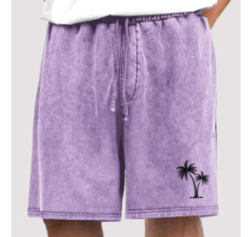Pantalones Cortos De Algodón Para Hombre, Cintura Elástica C