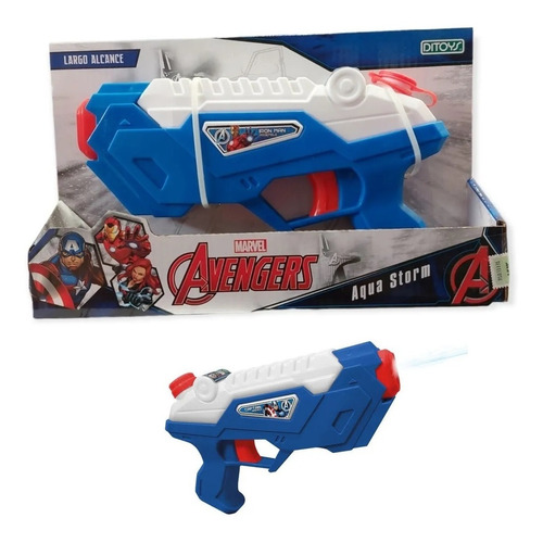 Pistola De Agua Avengers Aqua Storm Ditoys 2525