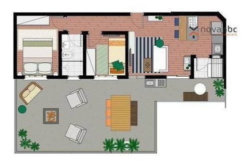 Apartamento À Venda, 42 M² Por R$ 315.000,00 - Santa Maria - Santo André/sp - Ap1234