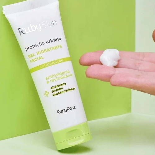 Imagem 2 de 4 de Gel Hidratante Ruby Rose Proteção Urbana Antipoluição 50g