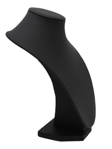 Imagen 5 de 7 de Exhibidor Cuello Alargado Grande Cuerina Negro Para Collares
