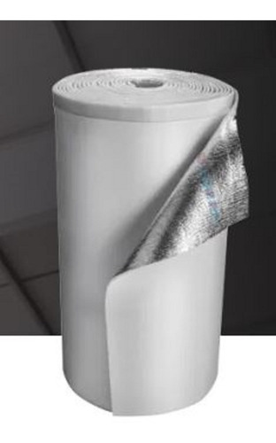 Imagen 2 de 6 de Aislante Isolant Alustark Blanco 1mx20m Rollo Impermeable