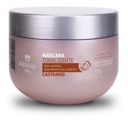 Mascara Tonalizante Castanho 300 G - Dura Bastante Top D+