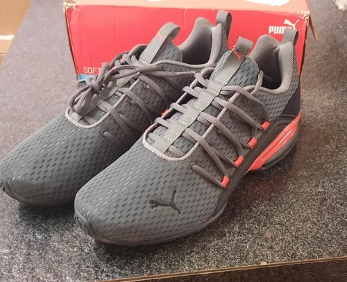 Puma axelion grey red hotsell