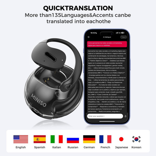 X15 Pro - Fones De Ouvido Abertos Bluetooth 5.4 Ows Ai