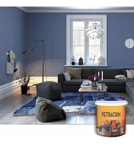 Latex Interior Exterior Antihongos Azul 1 Lt Sin Interes