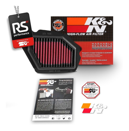 Filtro De Ar Esportivo Inbox K&n Kawasaki Ninja H2/ H2 Sx Se