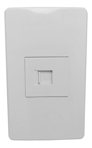 Placa Toma Ethernet Blanco Genlit Blanco
