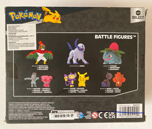 Eevee Flareon Jolteon Vaporeon Pokemon Select Evolution 2022 (Usado)