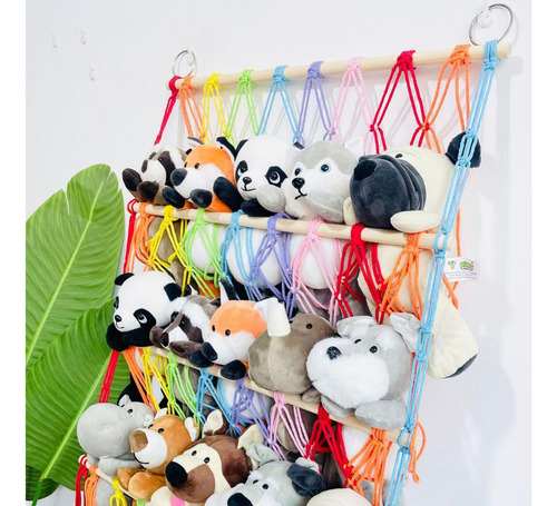 Red De Animales De Peluche, Hamaca, Red 3 Capas 88cmx52cm
