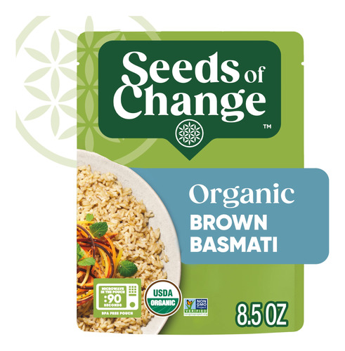 Seeds Of Change Arroz Basmati Marron Organico Certificado, A