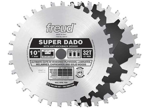 Freud 10 X 32t Super Dado Sets