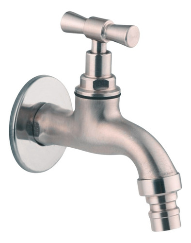 Torneira Jardim Inox 304 Não Enferruja Quintal Raro Metais Acabamento Escovado Cor Prateado