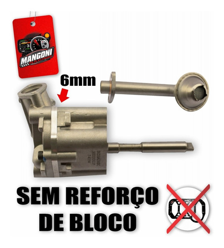 Bomba De Óleo Vw Ap Alta Vazão Volume - 6mm - Poke Parts...
