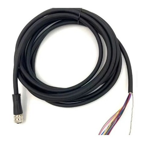 Cable Apantallado Conector Hembra Recto 4 Polos, M12, 5m