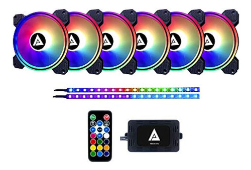 Apevia Et62-rgb Ventilador Led Con Cambio De Color Rgb Direc