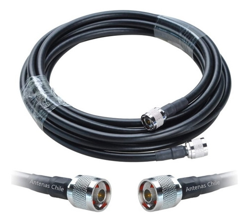 30 Metros Cable Coaxial Lmr400 Conectores Macho N 50 Ohm