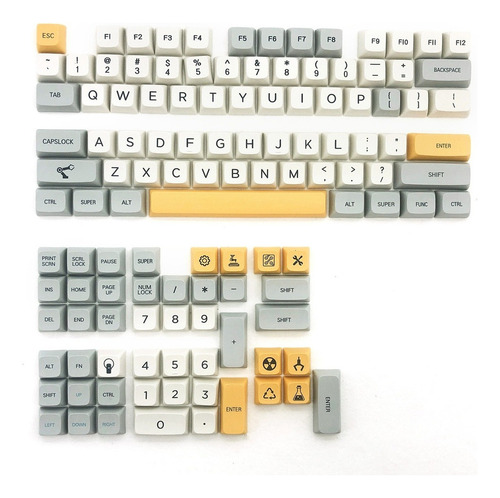 Xda Profile 121 Pbt Keycap Dye-sub Personalizado Indust Pesa