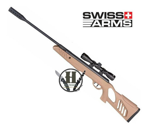 Rifle Tactico Aire Comp Swiss Arms Sa1000tan 5.5 Mira 4x32