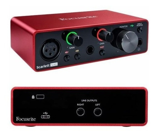 Imagem 4 de 6 de Interface De Audio Focusrite Scarlett Solo (3rd Gen)