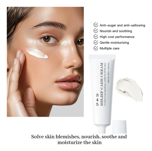 Crema Calmante 345 Relief Para El Rostro Todo Tipo De Pieles