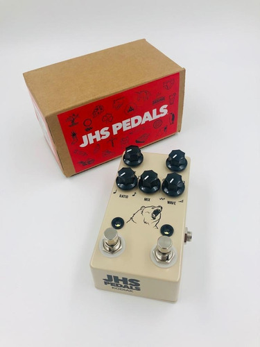 Pedal de guitarra Jhs Kodiak Tremolo (nuevo/nf), color crema