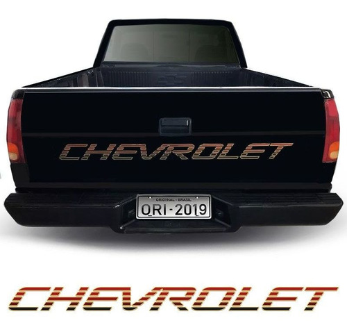 Faixa Chevrolet Silverado Conquest 99/00 Adesivo Traseiro