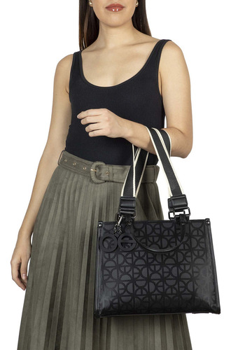 Bolsa Satchel Cloe Sirlania Chico Color Negro