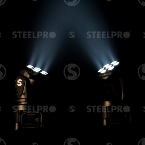 Imagen 5 de 8 de Cabezas Roboticas Luces Dj Rgbw Full Color / Maleta Steelpro