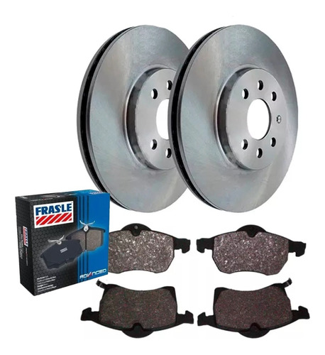 Kit Discos Y Pastillas P/ Chevrolet Meriva 280 Mm