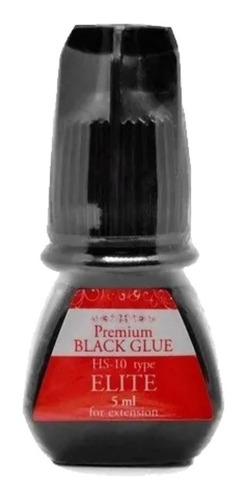 Cola Premium Elite Black Glue Hs10 5ml - Alongamento Cilios