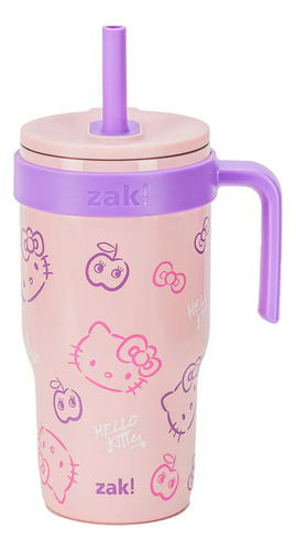 Zak Vaso Con Popote Termos Acero Inoxidable Personajes 532ml