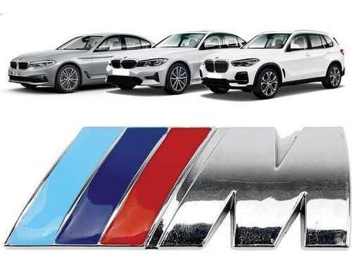 Emblema Insignia Serie M Para Bmw Cromada M1 M2 M3 M4 M5