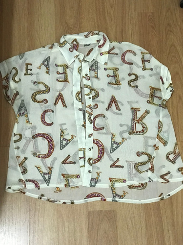 Camisa De Mujer Gasa Transparente Importada