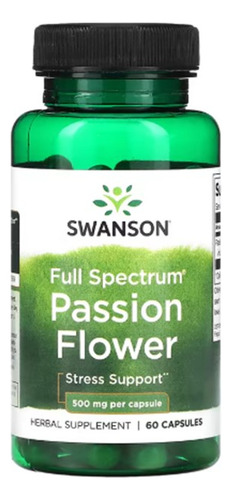 Swanson Pasionaria Spectrum 500 Mg 60 Caps Sabor Sin Sabor