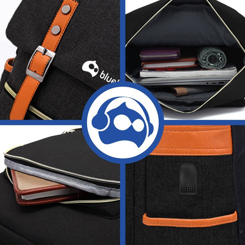 10 Mochilas Antirrobo Para Laptop Impermeable Puerto Usb