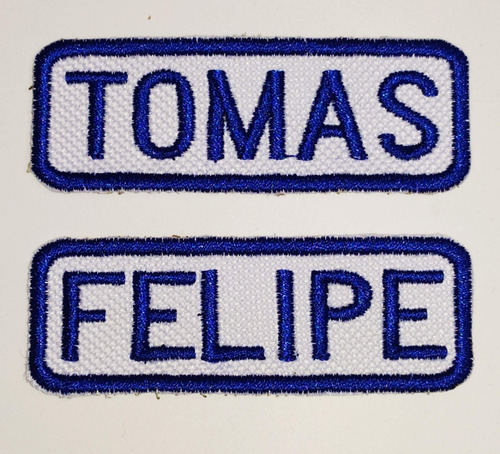 Imagen 4 de 6 de Parche Nombre Bordado Empresa Colegio Colores