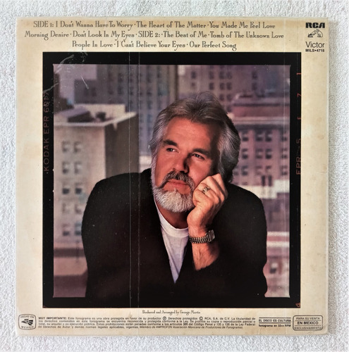 Kenny Rogers Lp The Heart Of The Matter (Usado)