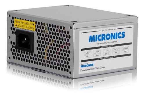 Fuente De Poder Atx 250w/600 Micronics