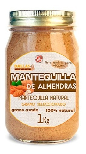 Mantequilla De Almendras 100% Natural 1 Kilo