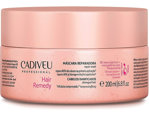 Cadiveu Mascarilla Hair Remedy 200 Gms - g a $275
