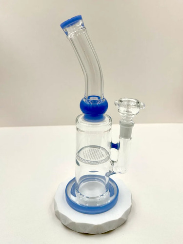 Bong Grande Shay Esfera Azul Aleman Vidrio 24cm Bowl 14mm 