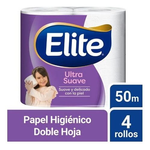 Papel Higiénico Elite 50 Mts Doble Hoja 32 Rollos 