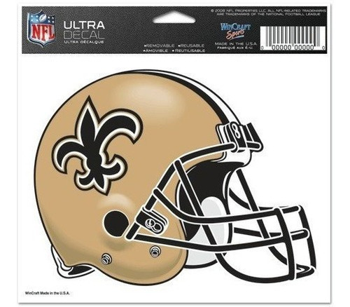 Logotipo Del Equipo New Orleans Saints 5  X6  Nfl Helmet