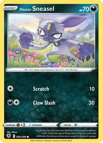 Sneasel De Hisui Holo Promo Pokémon Tcg Carta Original