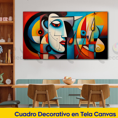 Cuadro Canvas Picasso Abstracto Minimalista 130x70 Arte4