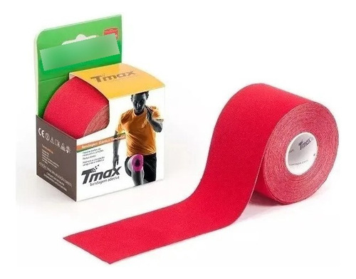 Bandagem Elástica Funcional Adesiva Tmax Cor Vermelho